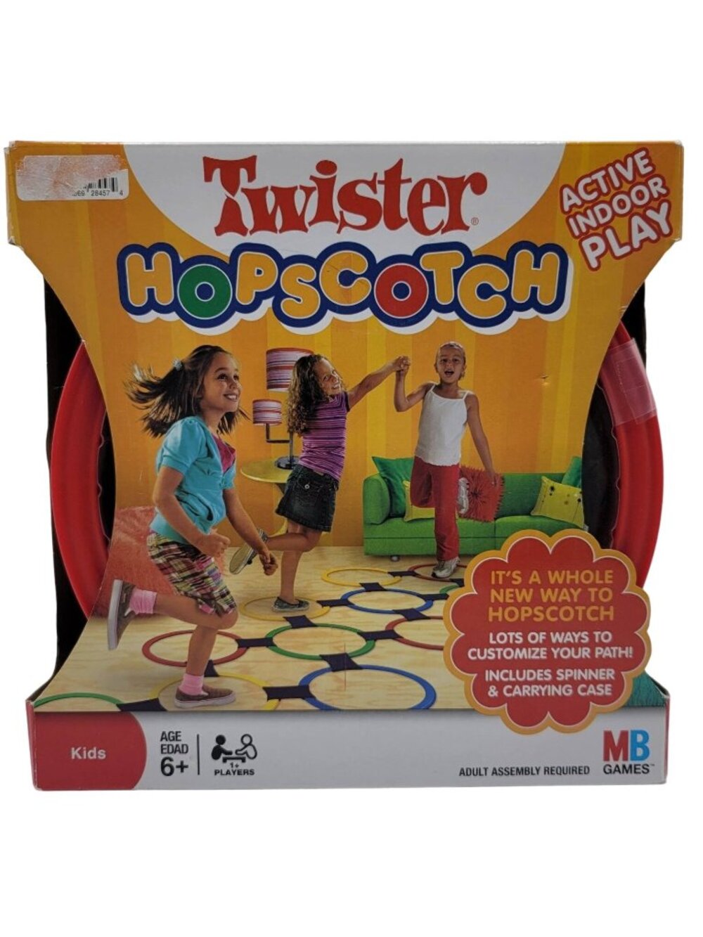 Hasbro Twister Hopscotch Game Active Indoor Sensory Homeschool 6+ Carry Case NEW